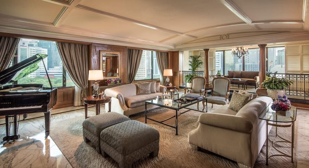 Hotel The Peninsula Manila Makati City Zewnętrze zdjęcie The living room of a Presidential Suite